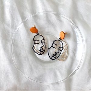 RESTOCKED! hollow face shadow earrings (buy 1 get two free!!!)